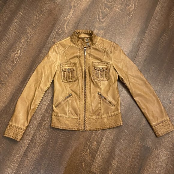 Max Jeans Vegan Leather Moto Jacket - Medium - Picture 2 of 10